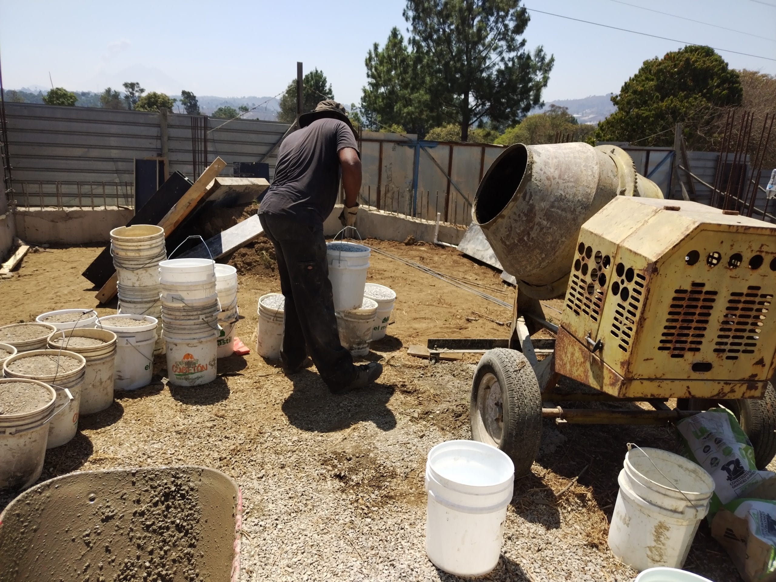 Levi Mixing Concrete