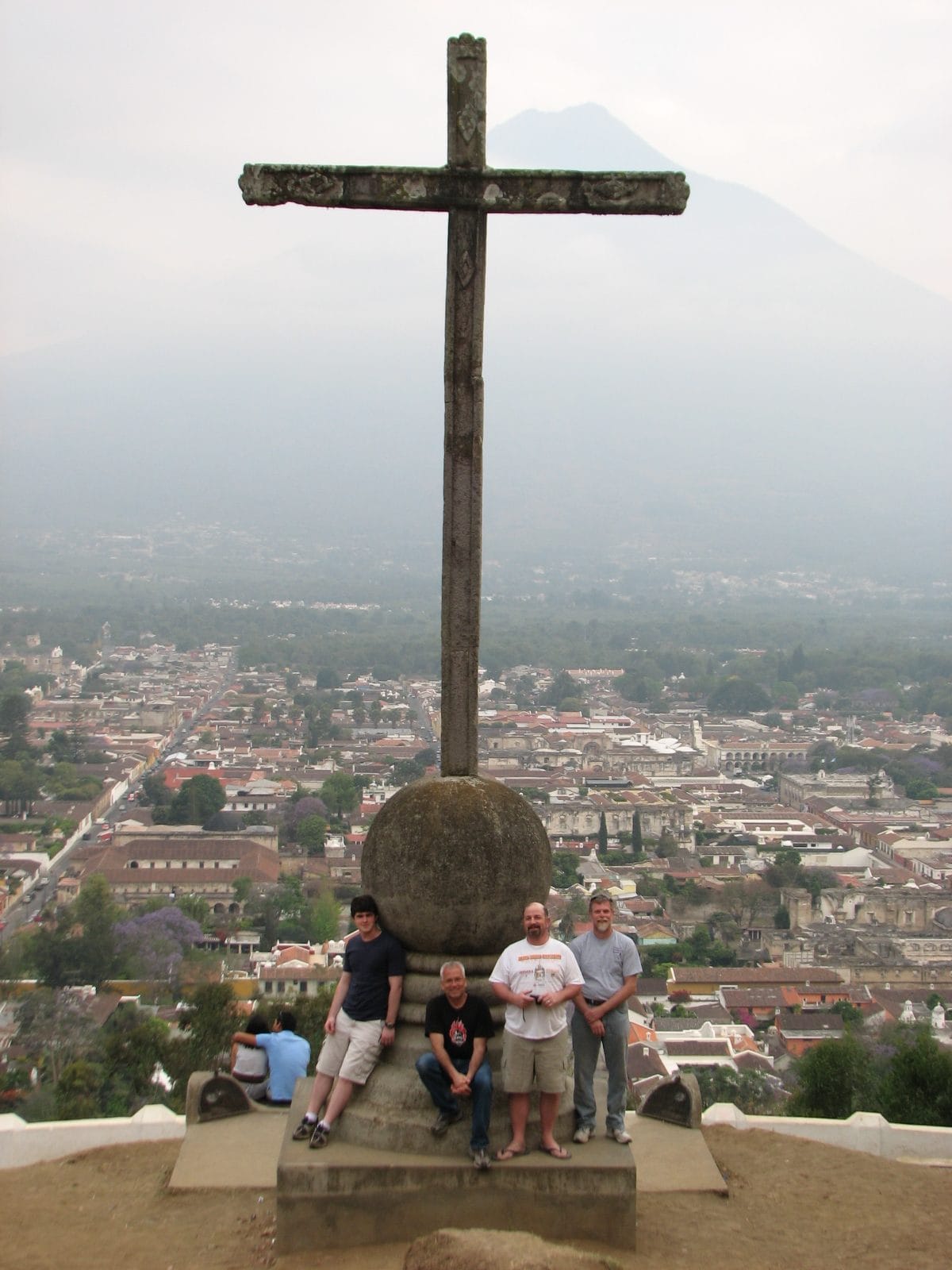 Vineyard Mission Team at cross